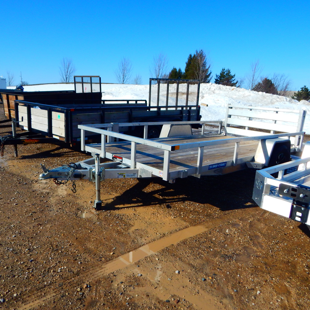 Used 2025 Sure-Trac 6 X 12 Aluminum Tube Top Utility  3.5K Brake