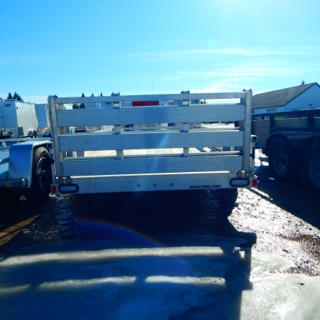 Used 2025 Sure-Trac 6 X 12 Aluminum Tube Top Utility  3.5K Brake