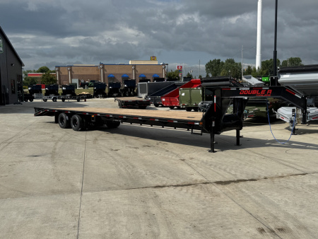 New 2026 Double A 40’ Gooseneck Deckover 35’ plus 5’ x 102” with 2-12K tandem dual axles=26K