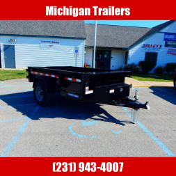 New 2024 Sure-Trac 5 x 8 Low Profile Homeowner Dump Trailer  5K Single Ram