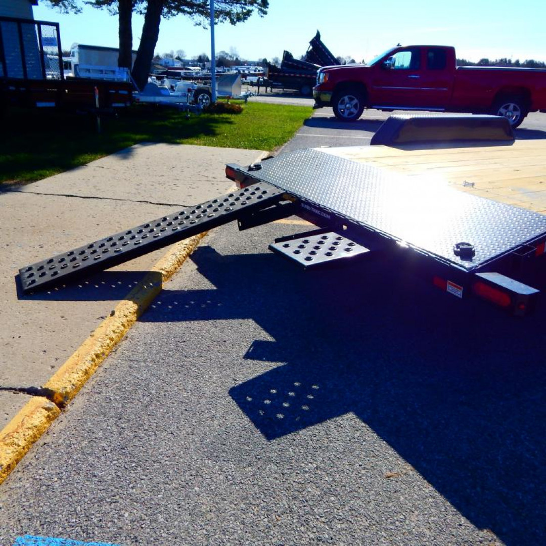 New 2025 Sure-Trac 7 x 20 (18+2) C-Channel Car Hauler Trailer  10K