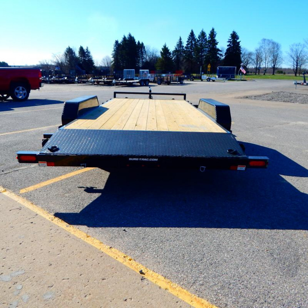 New 2025 Sure-Trac 7 x 20 (18+2) C-Channel Car Hauler Trailer  10K