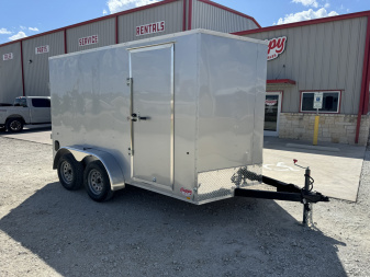 2026 Compass 7'x12' Enclosed Cargo Trailer - Indigo DLX
