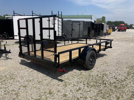 New 2025 Top Hat 77"x12' Utility Trailer