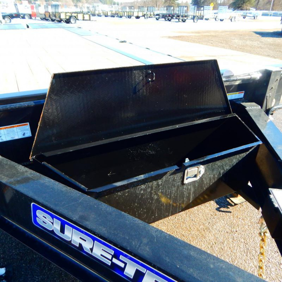 New 2025 Sure-Trac 8.5 x 20+5 Heavy Duty Low Profile Beavertail Deckover Trailer  17.6K
