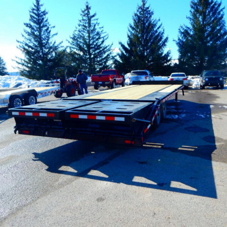New 2025 Sure-Trac 8.5 x 20+5 Heavy Duty Low Profile Beavertail Deckover Trailer  17.6K