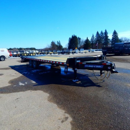 New 2025 Sure-Trac 8.5 x 20+5 Heavy Duty Low Profile Beavertail Deckover Trailer  17.6K