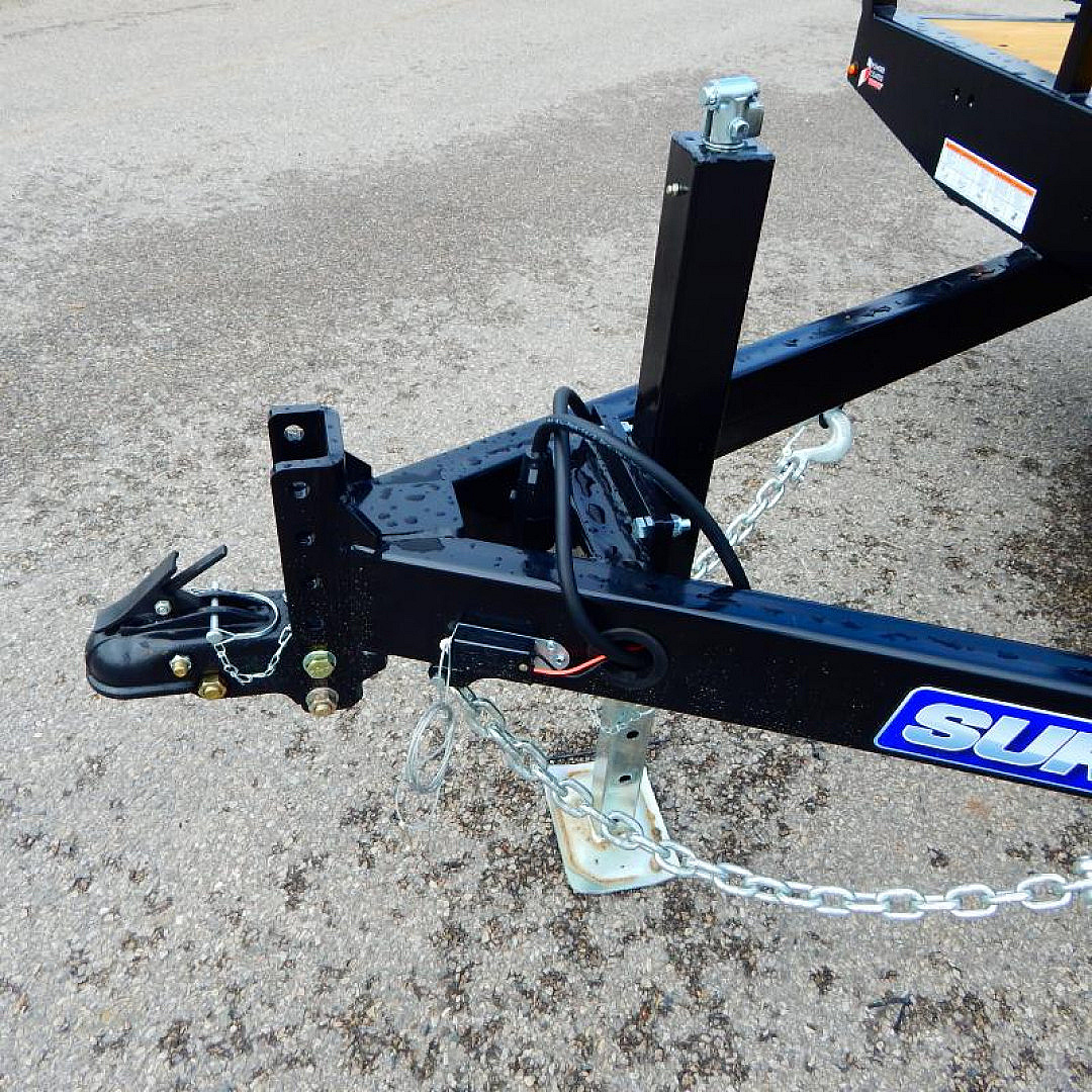 New 2025 Sure-Trac 8.5 x 17+3 Low Profile Beavertail Deckover Trailer  10K