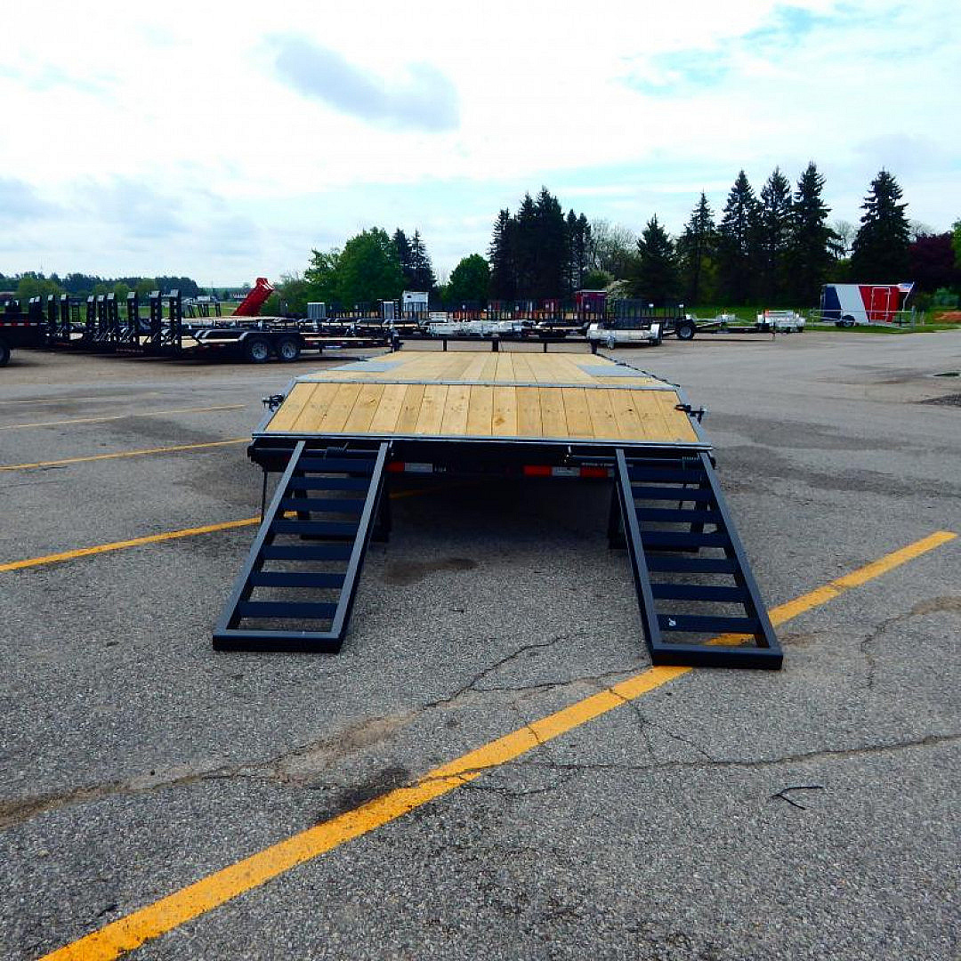 New 2025 Sure-Trac 8.5 x 17+3 Low Profile Beavertail Deckover Trailer  10K