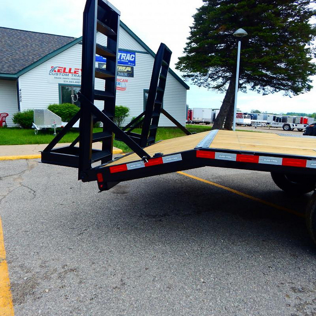 New 2025 Sure-Trac 8.5 x 17+3 Low Profile Beavertail Deckover Trailer  10K