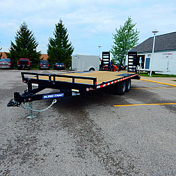 New 2025 Sure-Trac 8.5 x 17+3 Low Profile Beavertail Deckover Trailer  10K