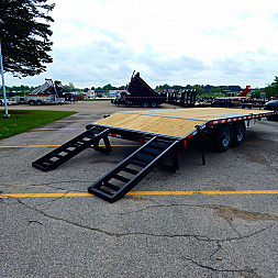 New 2025 Sure-Trac 8.5 x 17+3 Low Profile Beavertail Deckover Trailer  10K