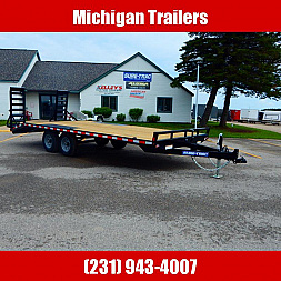 New 2025 Sure-Trac 8.5 x 17+3 Low Profile Beavertail Deckover Trailer  10K