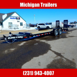 New 2025 Sure-Trac 7 x 22 (19+3) Pro Series 15.4K Beam Implement Trailer