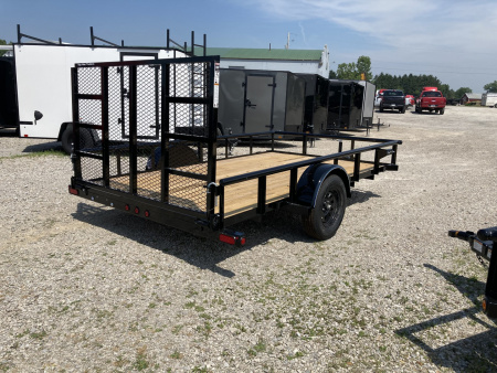 New 2025 Top Hat 83"x12' Utility Trailer