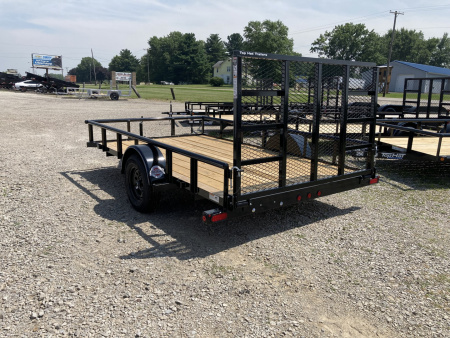 New 2025 Top Hat 83"x12' Utility Trailer