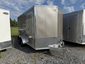 New 2026 E-Z Hauler 2026 EZ Hauler XLT PRO 7x14 Tandem Axle Enclosed 6'9  Interior Height 7000 LB GVW Cargo / Enclosed Trailer REAR DOUBLE DOORS