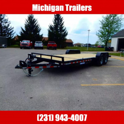 New 2025 Sure-Trac 7 x 18+4 Tilt Bed Equipment Trailer  14K