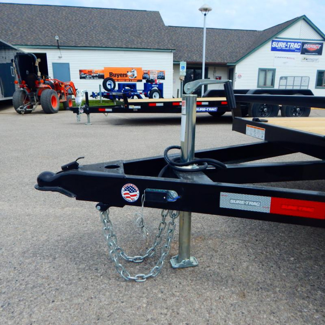 New 2025 Sure-Trac 7 x 18 (16+2) C-Channel Car Hauler Trailer  7K