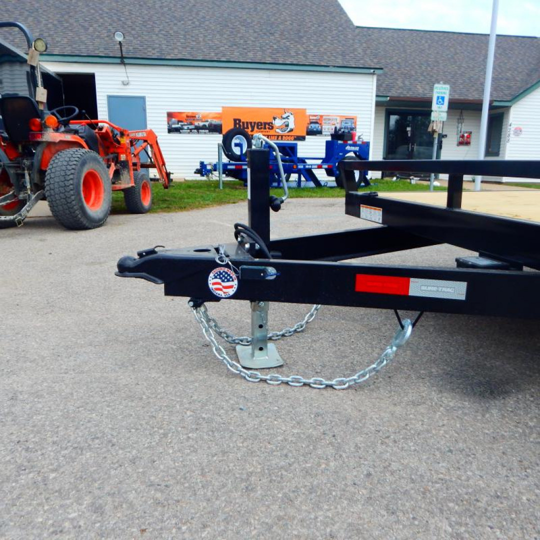 New 2025 Sure-Trac 7 x 20 (18+2) C-Channel Car Hauler Trailer  10K