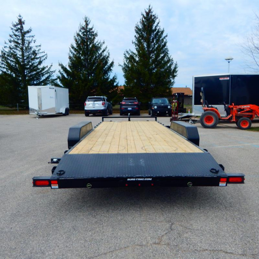 New 2025 Sure-Trac 7 x 20 (18+2) C-Channel Car Hauler Trailer  10K