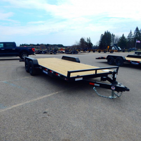 New 2025 Sure-Trac 7 x 20 (18+2) C-Channel Car Hauler Trailer  10K