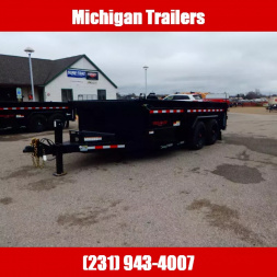 New 2025 Midsota 7x14 17.6k Scissor Dump Trailer