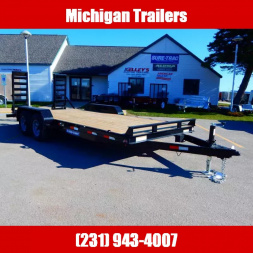New 2025 Sure-Trac 7 x 18 (16+2) Equipment Trailer  10K