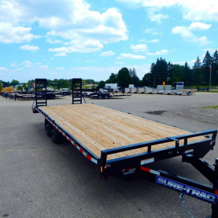 New 2025 Sure-Trac 8.5 x 20+4 Standard Duty Beavertail Deckover Trailer  15K