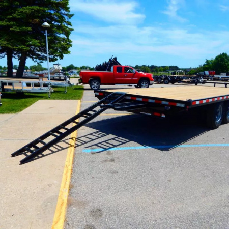 New 2025 Sure-Trac 8.5 x 20 Standard Duty Flat Deck Deckover Trailer  15K