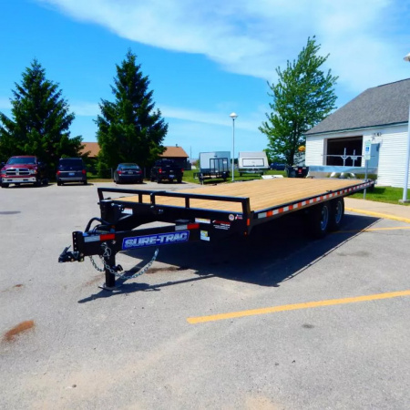 New 2025 Sure-Trac 8.5 x 20 Standard Duty Flat Deck Deckover Trailer  15K