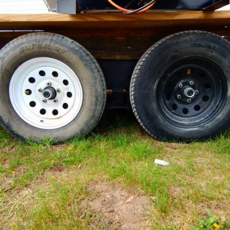 Used 1986  8x30 7k Full Width  Utility Trailer