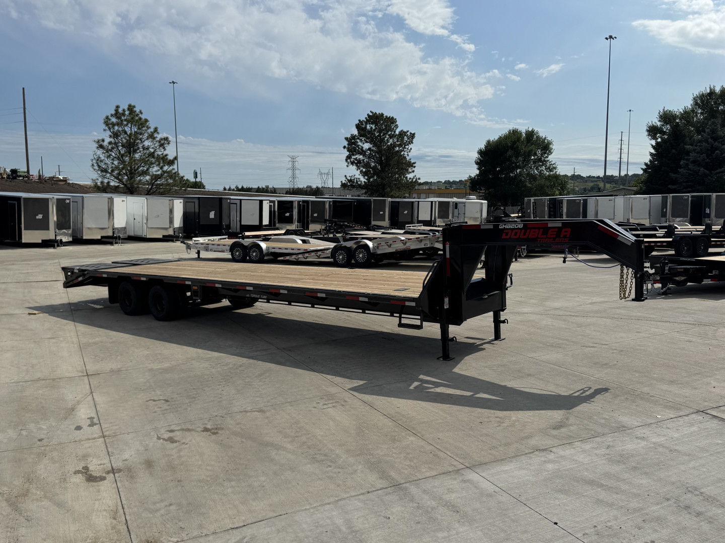 New 2026 Double A 36’ Gooseneck Deckover 31’ plus 5’ x 102” with 2-10K tandem dual axles=25K