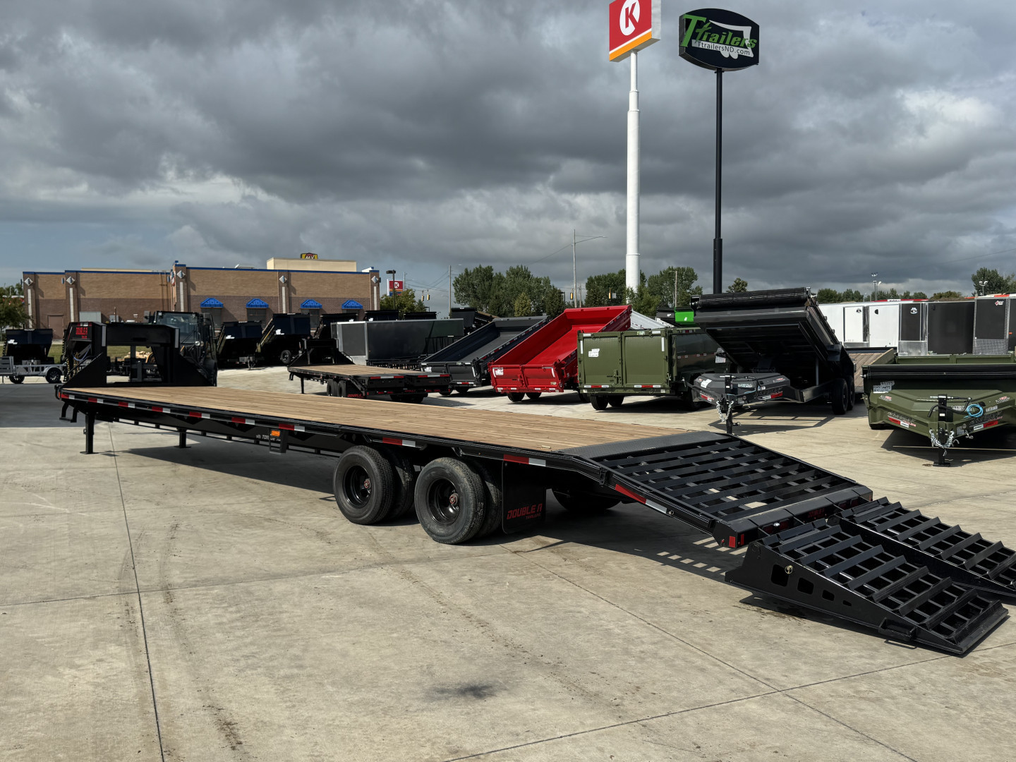 New 2026 Double A 36’ Gooseneck Deckover 31’ plus 5’ x 102” with 2-10K tandem dual axles=25K