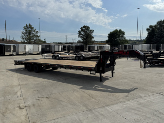 New 2026 Double A 36’ Gooseneck Deckover 31’ plus 5’ x 102” with 2-10K tandem dual axles=25K