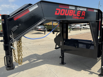 New 2026 Double A 36’ Gooseneck Deckover 31’ plus 5’ x 102” with 2-10K tandem dual axles=25K