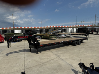 New 2026 Double A 36’ Gooseneck Deckover 31’ plus 5’ x 102” with 2-10K tandem dual axles=25K