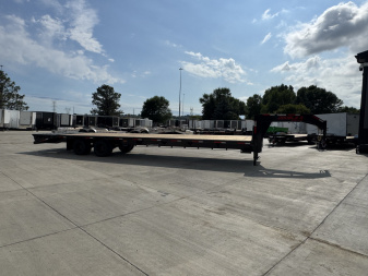 New 2026 Double A 36’ Gooseneck Deckover 31’ plus 5’ x 102” with 2-10K tandem dual axles=25K