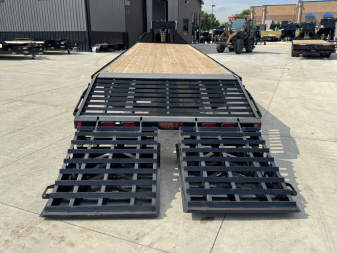 New 2026 Double A 36’ Gooseneck Deckover 31’ plus 5’ x 102” with 2-10K tandem dual axles=25K