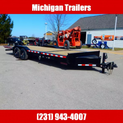 New 2025 Midsota 8.5x18+6 17.6k Full Width Tilt Equipment Trailer