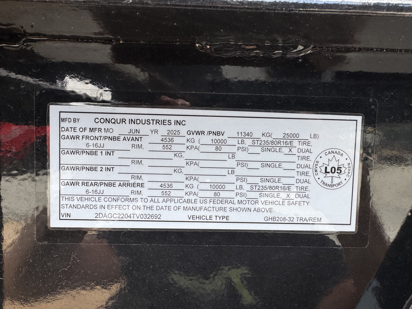 New 2026 Double A 32’ Gooseneck Deckover 27’ plus 5’ x 102” with 2-10K tandem dual axles=25K