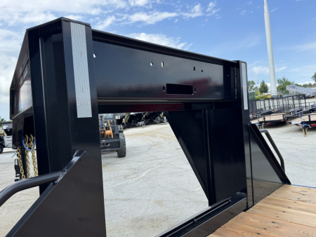 New 2026 Double A 32’ Gooseneck Deckover 27’ plus 5’ x 102” with 2-10K tandem dual axles=25K