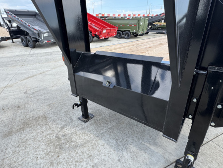 New 2026 Double A 32’ Gooseneck Deckover 27’ plus 5’ x 102” with 2-10K tandem dual axles=25K