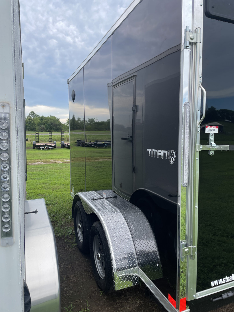 New 2025 Stealth Trailers Titan 7X12x84" w/ RAMP DOOR .080 POLYCORE Cargo / Enclosed Trailer