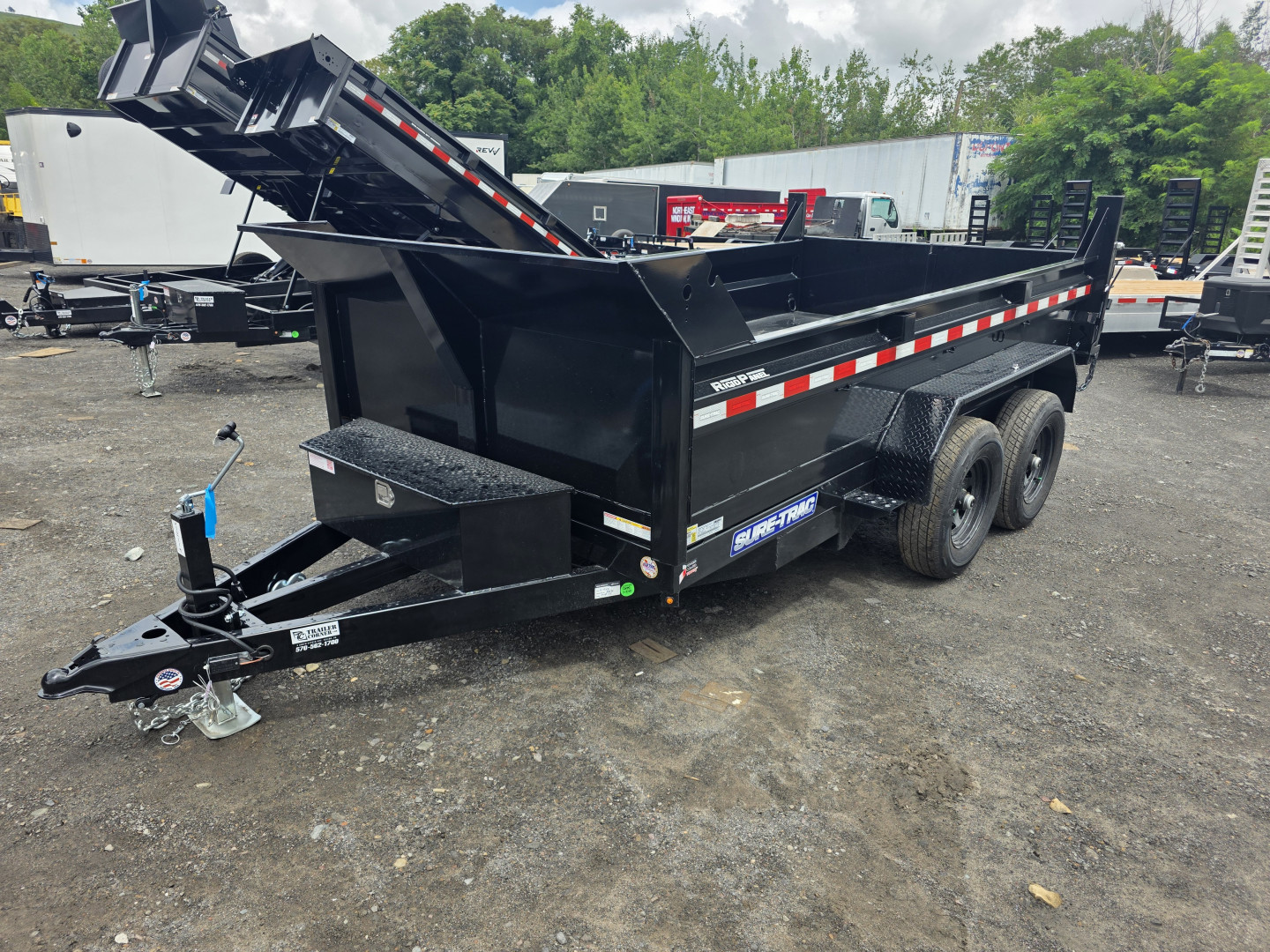 New 2026 Sure-Trac 6X12 10K - RAMPS Dump Trailer