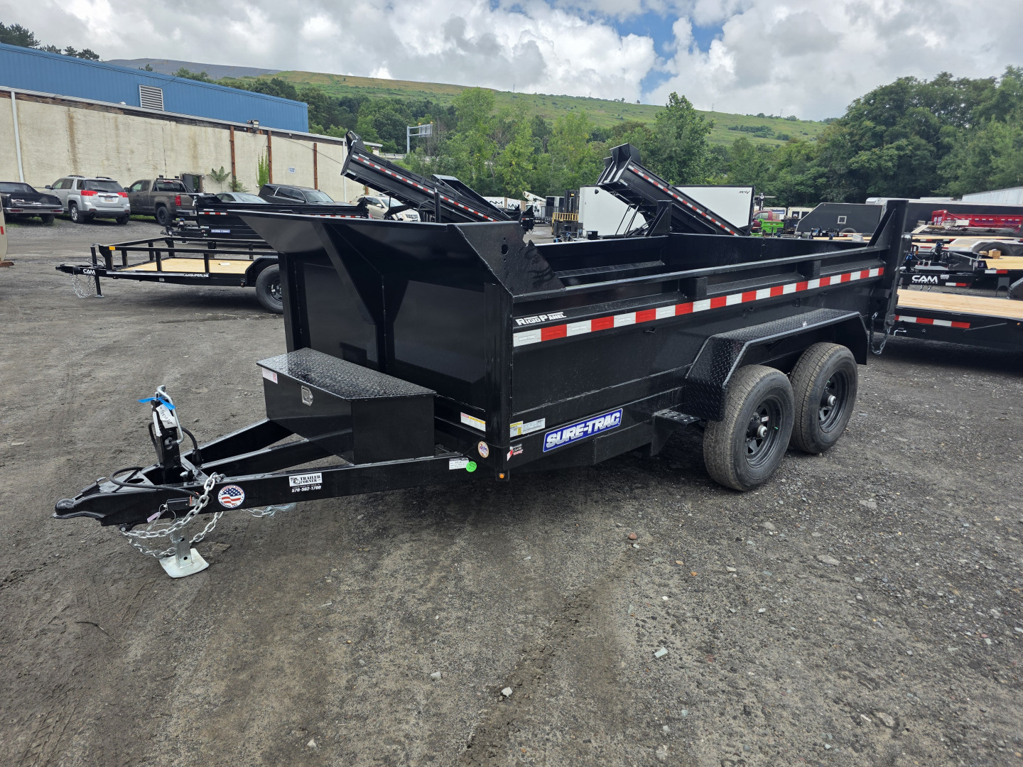 New 2026 Sure-Trac 6X12 10K - RAMPS Dump Trailer