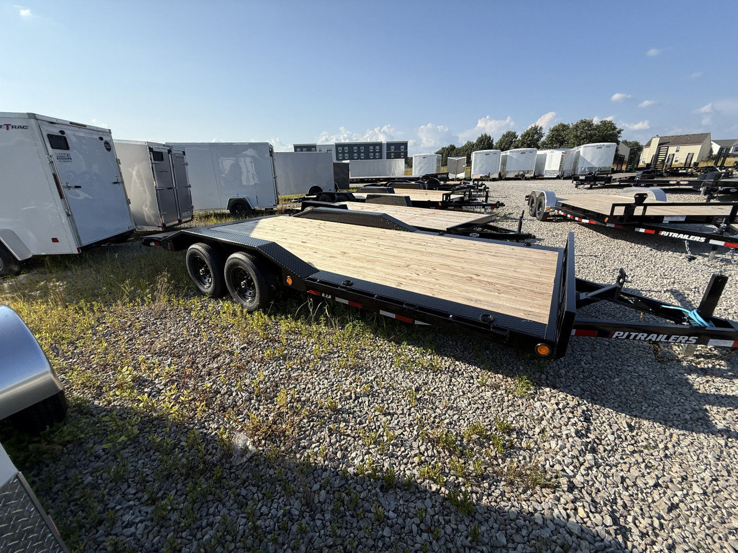 New 2026 PJ TRAILER CARHAULER B5182 83X18 TA BUGGY HAULER DOVETAIL (GVW:9899) BLACK