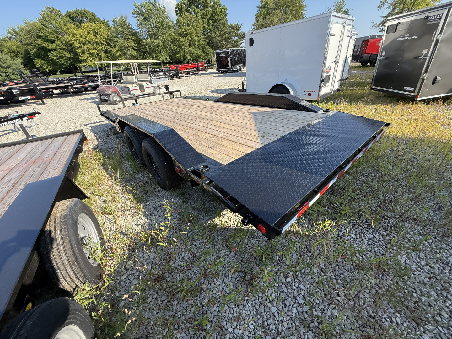 New 2026 PJ TRAILER CARHAULER B5182 83X18 TA BUGGY HAULER DOVETAIL (GVW:9899) BLACK