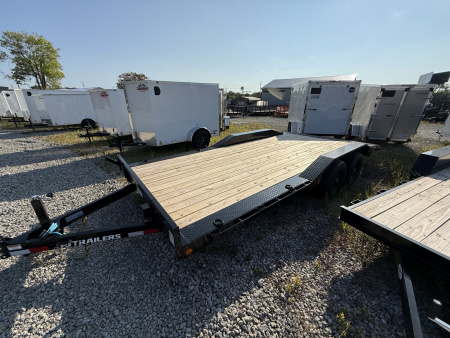 New 2026 PJ TRAILER CARHAULER B5182 83X18 TA BUGGY HAULER DOVETAIL (GVW:9899) BLACK