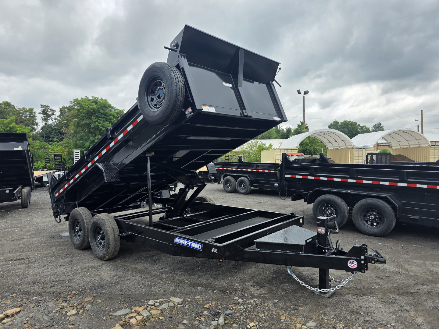 New 2026 Sure-Trac 7X16 14K - SCISSOR Dump Trailer